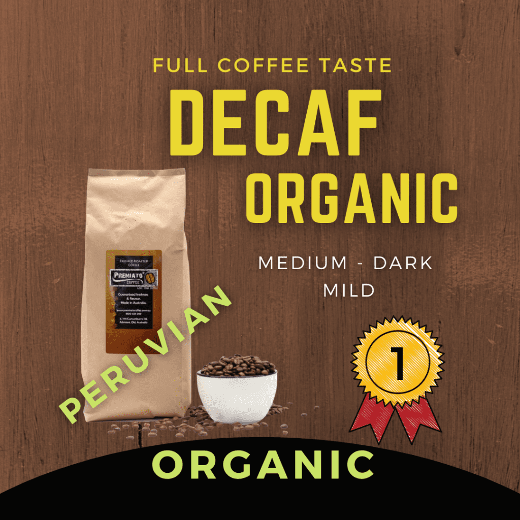 picture of organic decaf coffee
